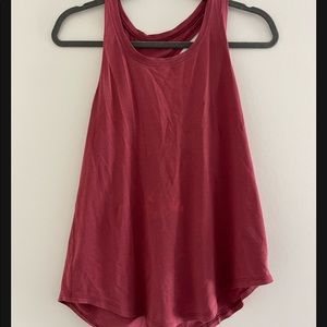 Lululemon Love Tank Pleated in Chianti size 6
